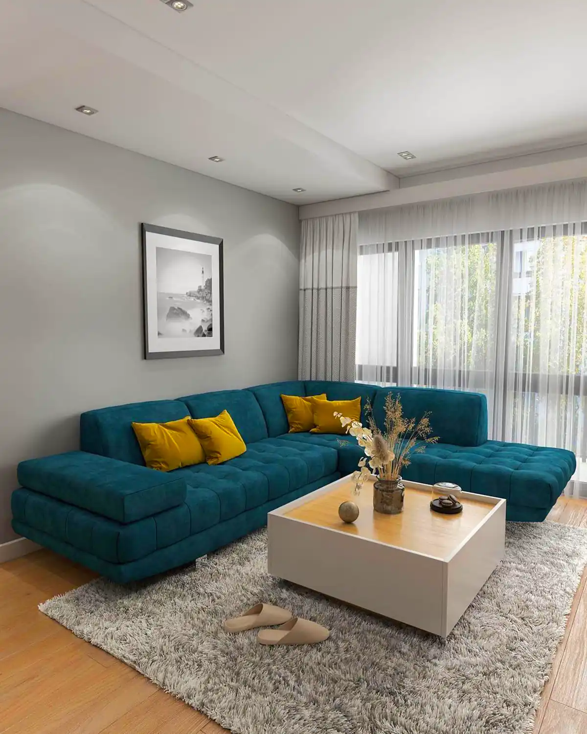 مبلمان سبز زیبا و شیک