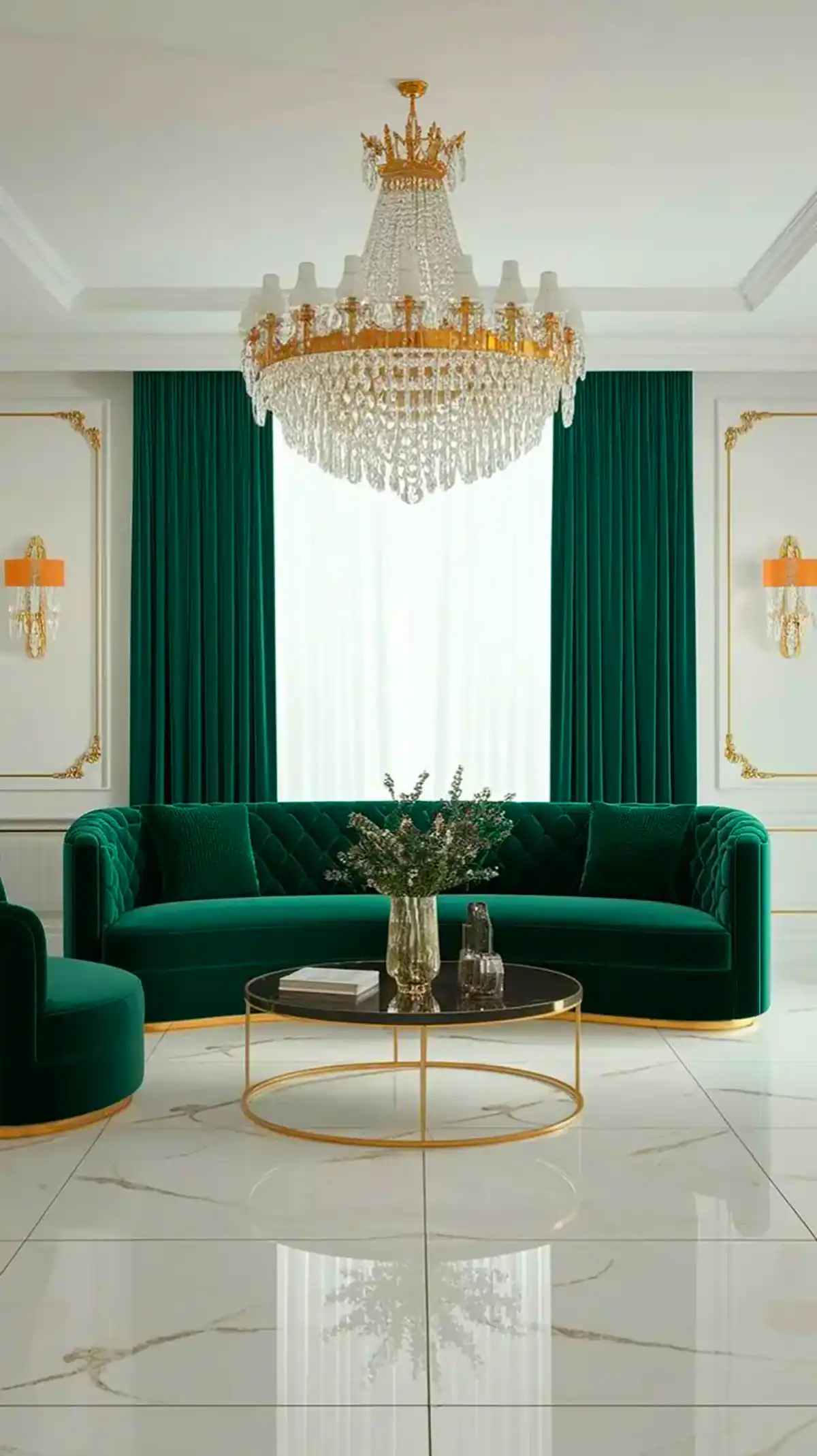 مبلمان سبز زیبا و شیک