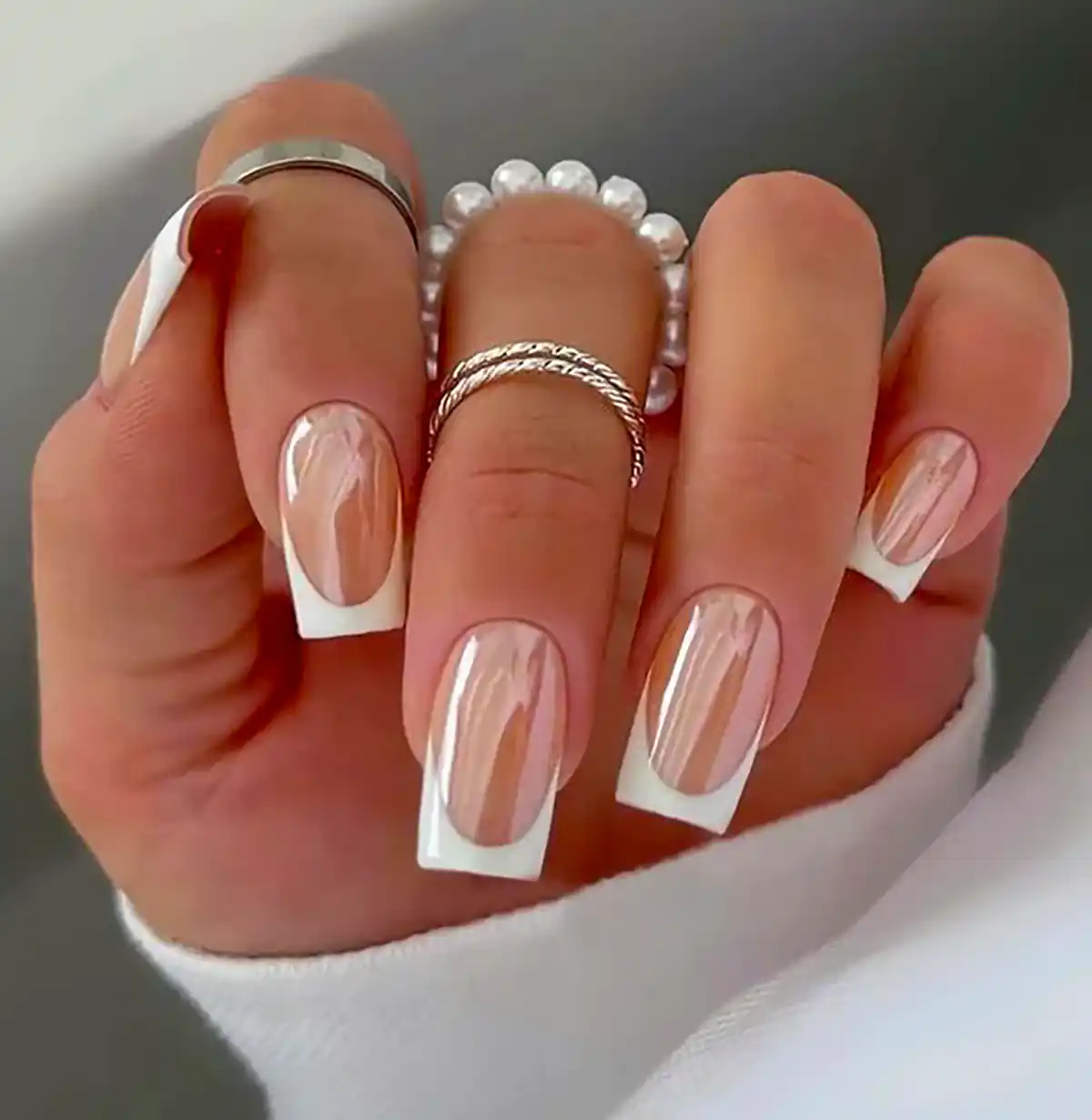 مدل ناخن فرنچ شیک و زیبا