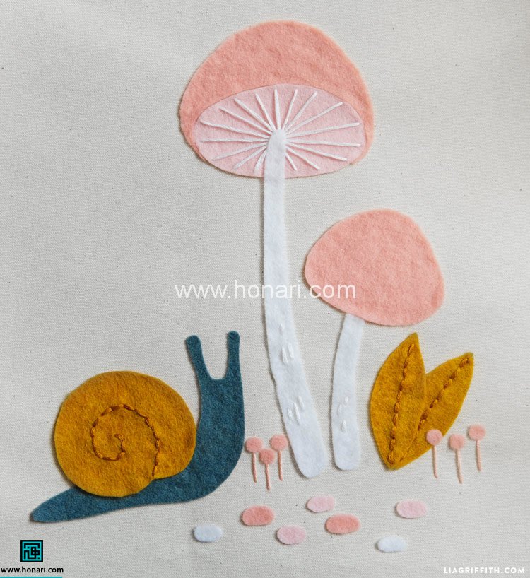 پرچم نمدی طرح قارچ 3