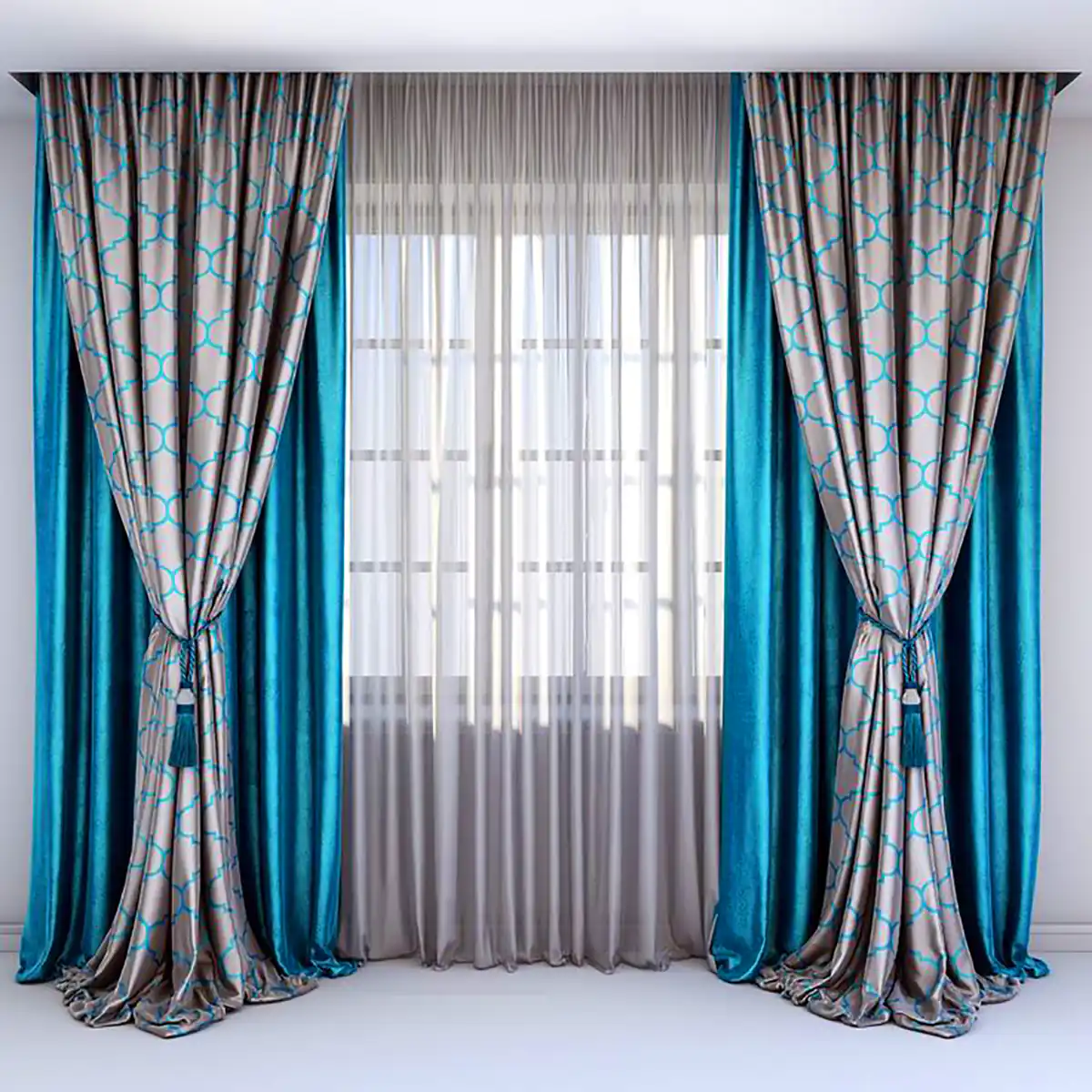 پرده شیک و سلطنتی 