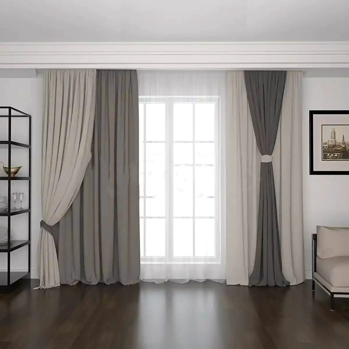 پرده شیک و سلطنتی 