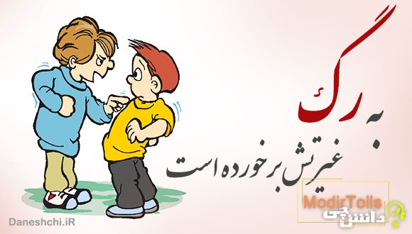 به رگ غیرتش برخورده است 