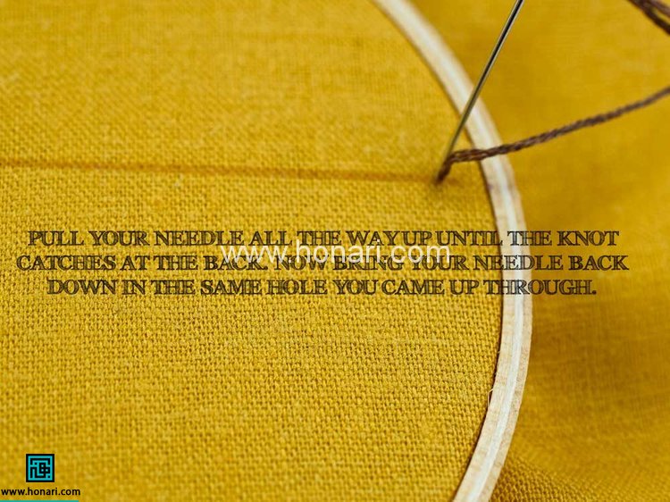 آموزش دوخت زنجیره ای