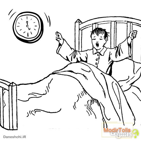 نقاشی ضرب المثل سحرخیز باش تا کامروا باشی