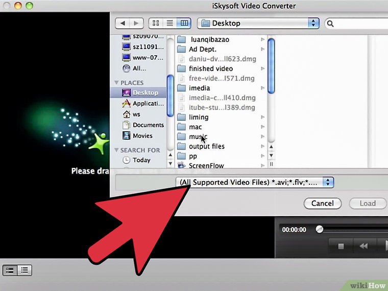 Set Format as Selected File