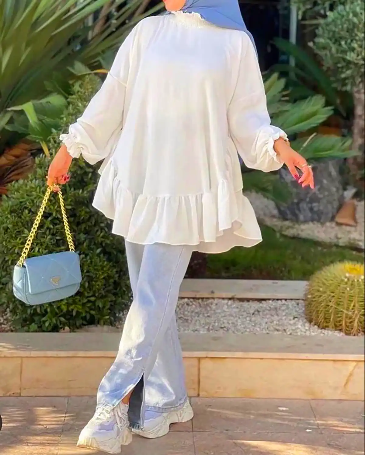 شومیز سفید ساده و شیک