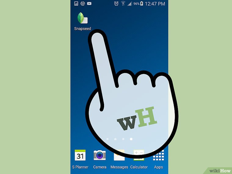 نحوه استفاده از گزینه یBlur  در Snapseed
