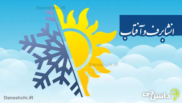 انشا خیالی در مورد برف و آفتاب