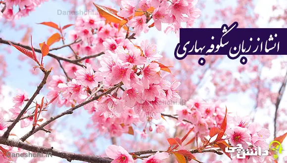 انشا از زبان شکوفه بهاری