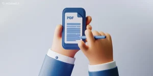 آموزش تصویری نحوه نوشتن متن در پی دی اف در گوشی اندروید