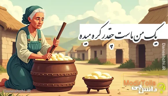 یک من ماست چقدر کره میده