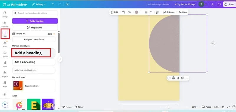 اموزش طراحی پوستر با Canva