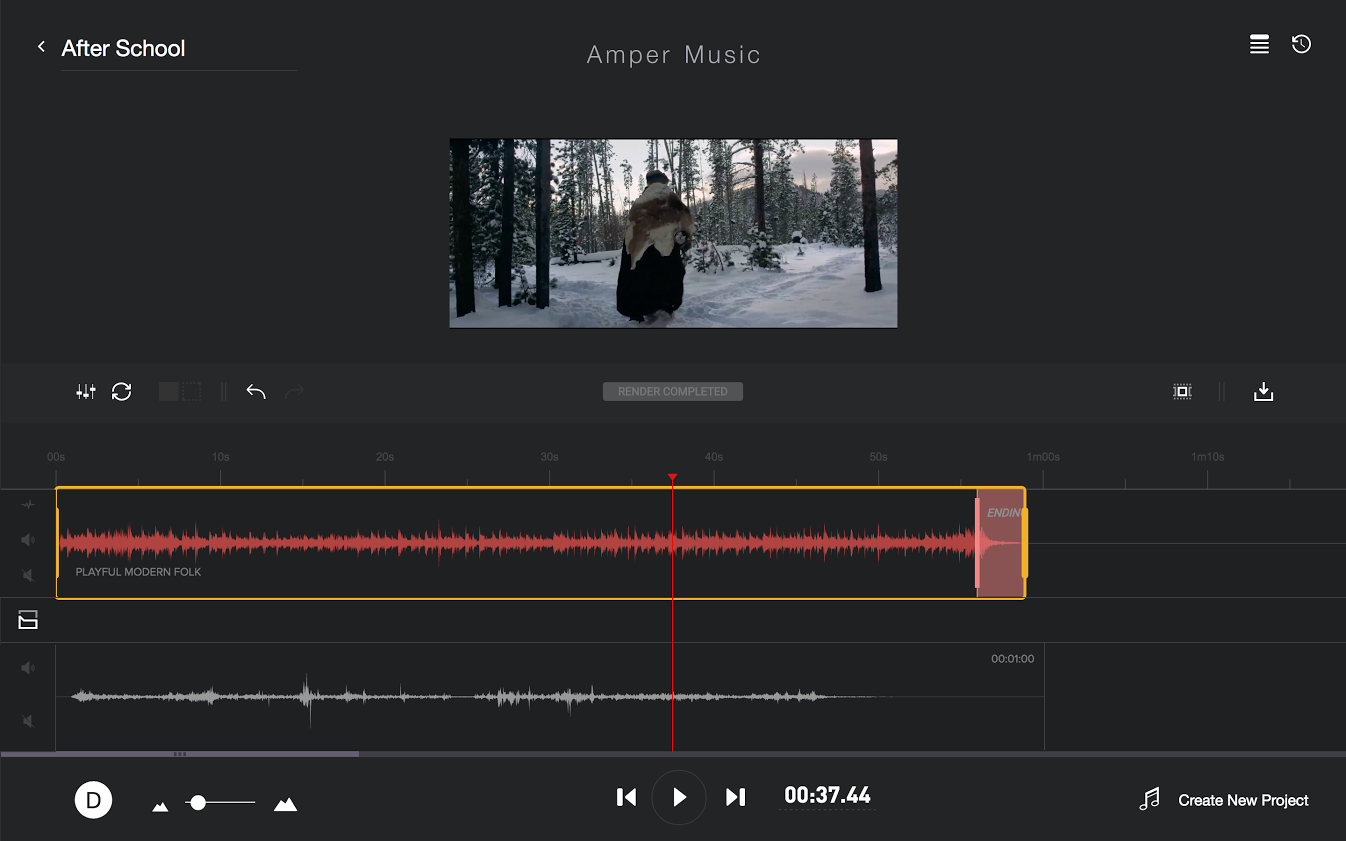 سایت هوش مصنوعی رایگان برای ساخت موزیک&nbsp;امپر میوزیک (AmperMusic)