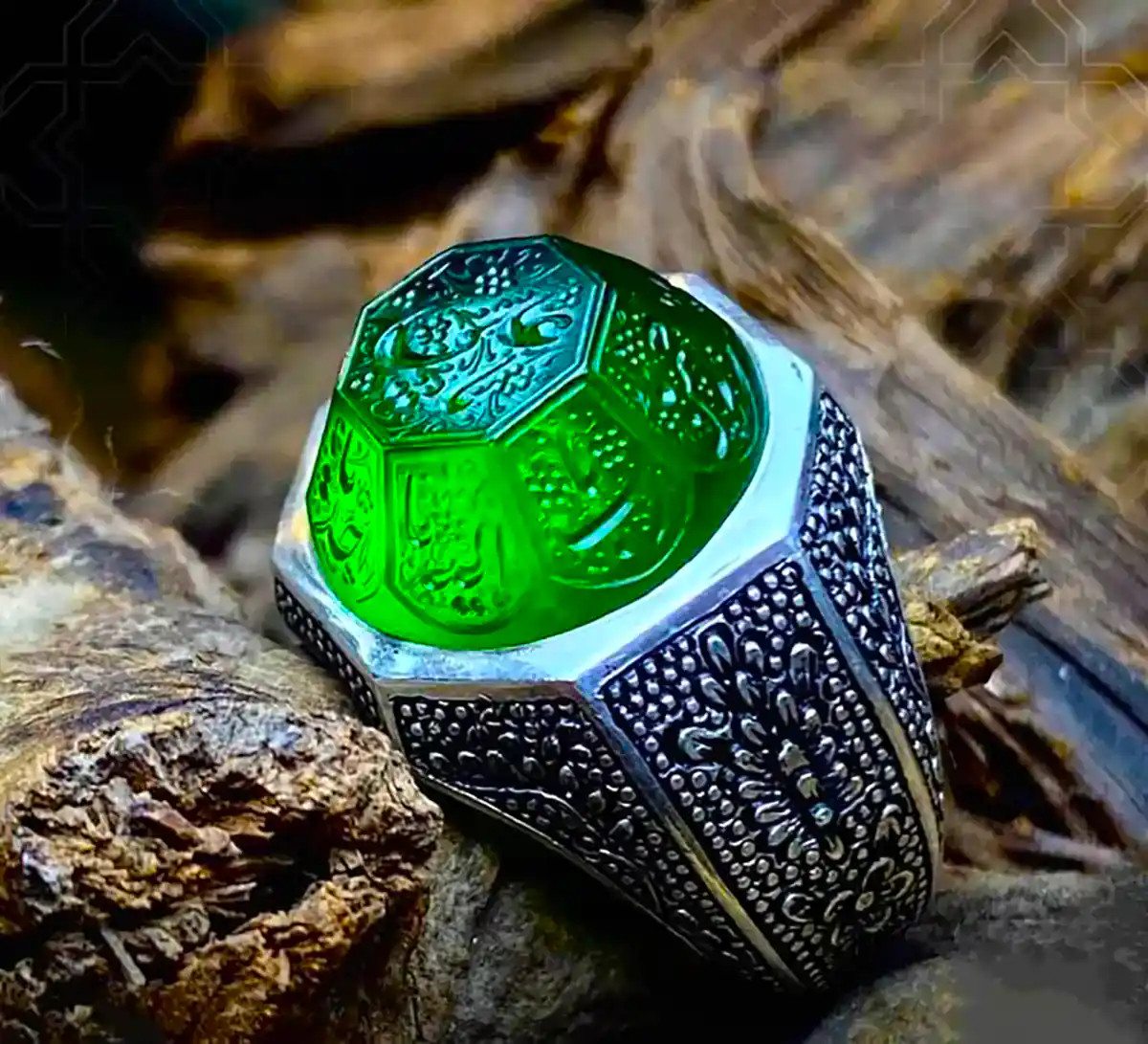 انگشتر سنگی مردانه جذاب