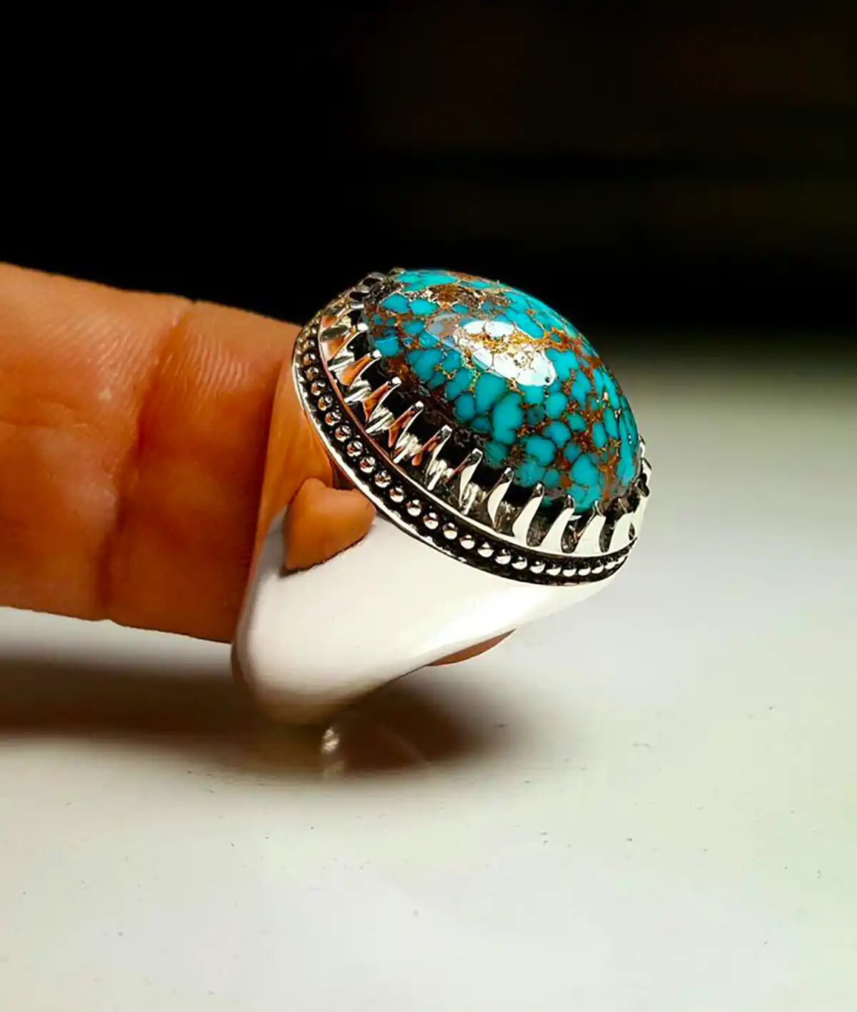 انگشتر سنگی مردانه جذاب