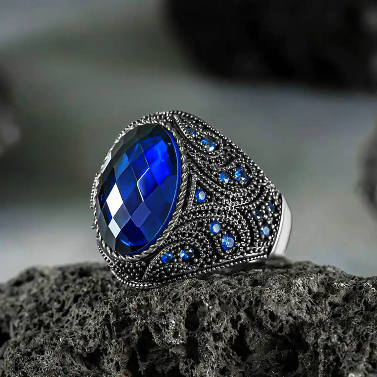 انگشتر سنگی مردانه جذاب