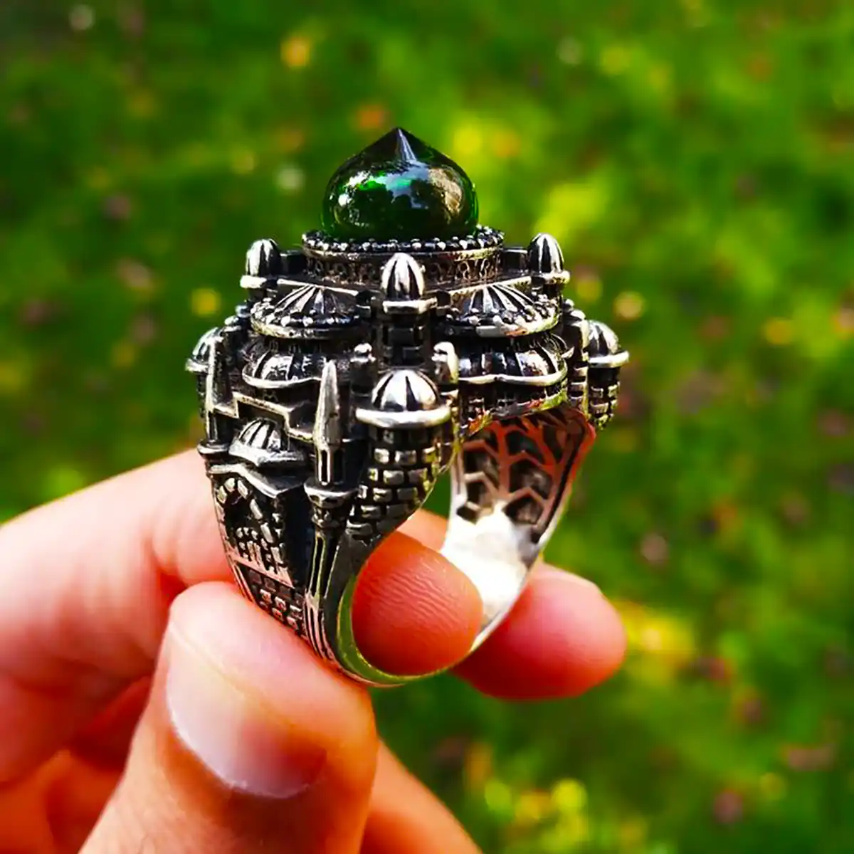 انگشتر سنگی مردانه جذاب