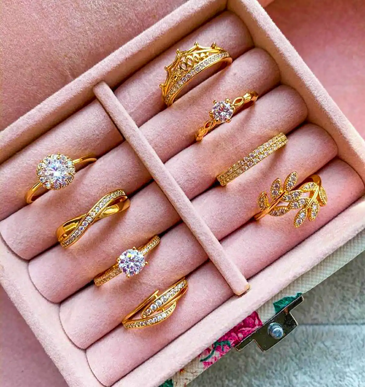 انگشتر مینیمال کیوت دخترانه