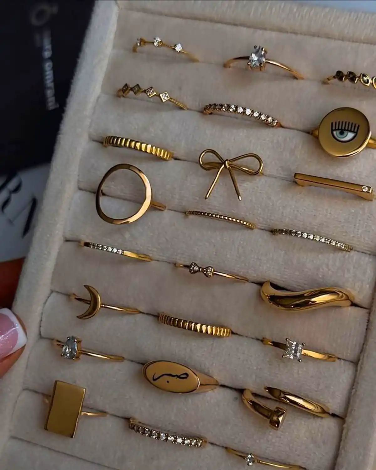 انگشتر مینیمال کیوت دخترانه