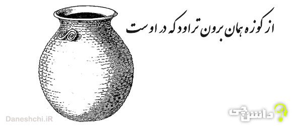 از کوزه همان برون تراود که در اوست 