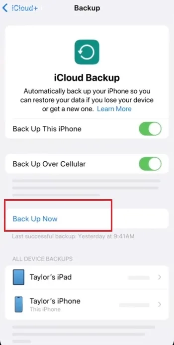رفع مشکل اخطار بکاپ آیفون
