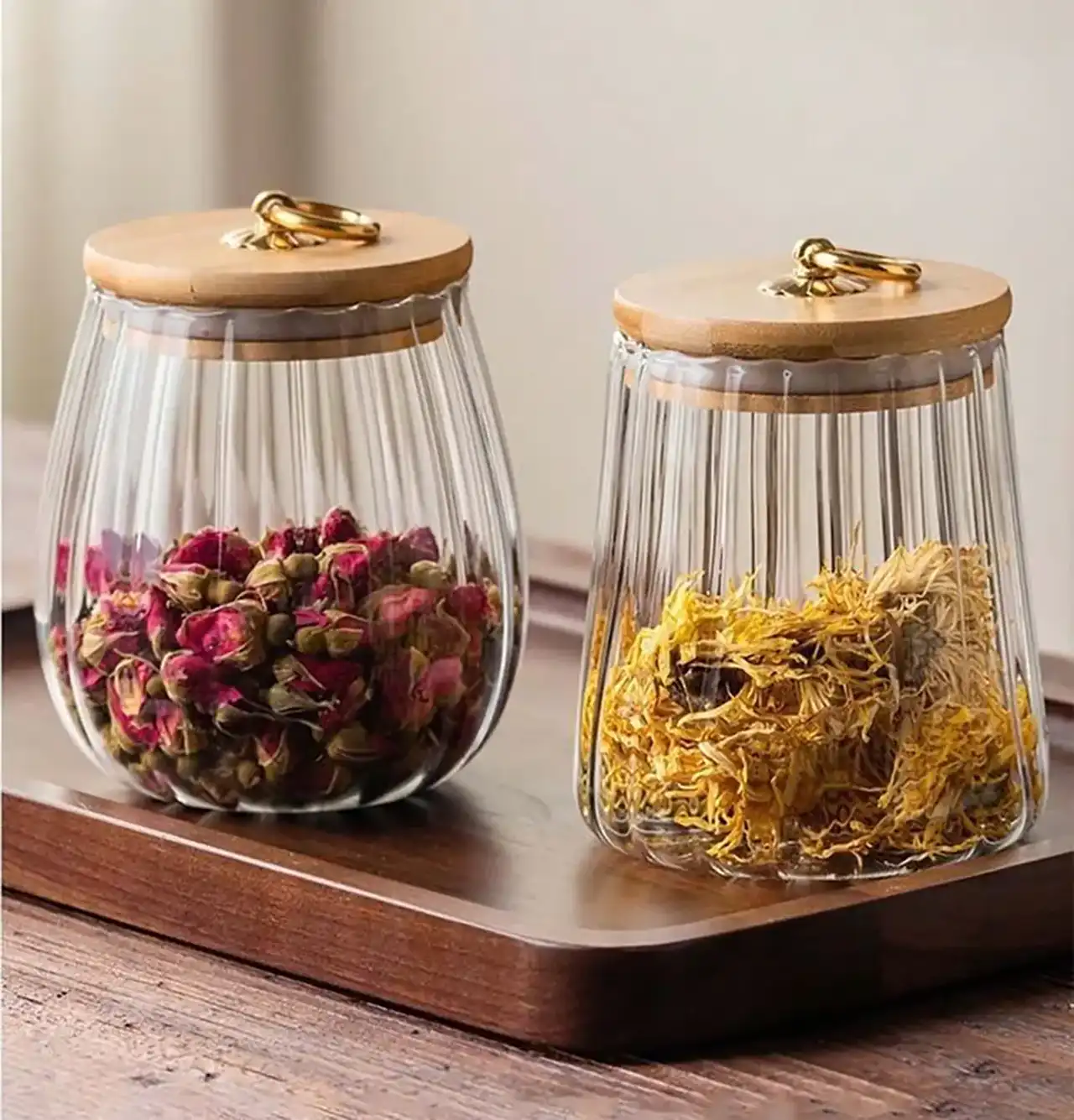 بانکه حبوبات شیشه ای + جدیدترین و خاص ترین مدل های بانکه حبوبات شیشه ای برای نظم دهی کابینت
