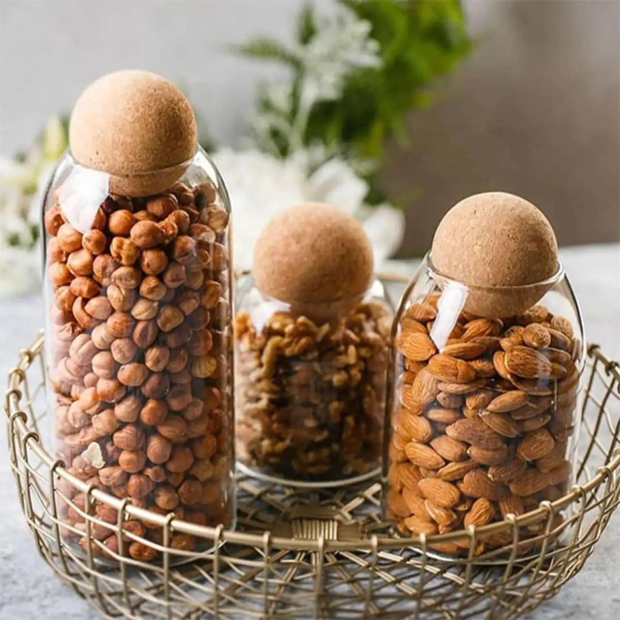 بانکه حبوبات شیشه ای + جدیدترین و خاص ترین مدل های بانکه حبوبات شیشه ای برای نظم دهی کابینت