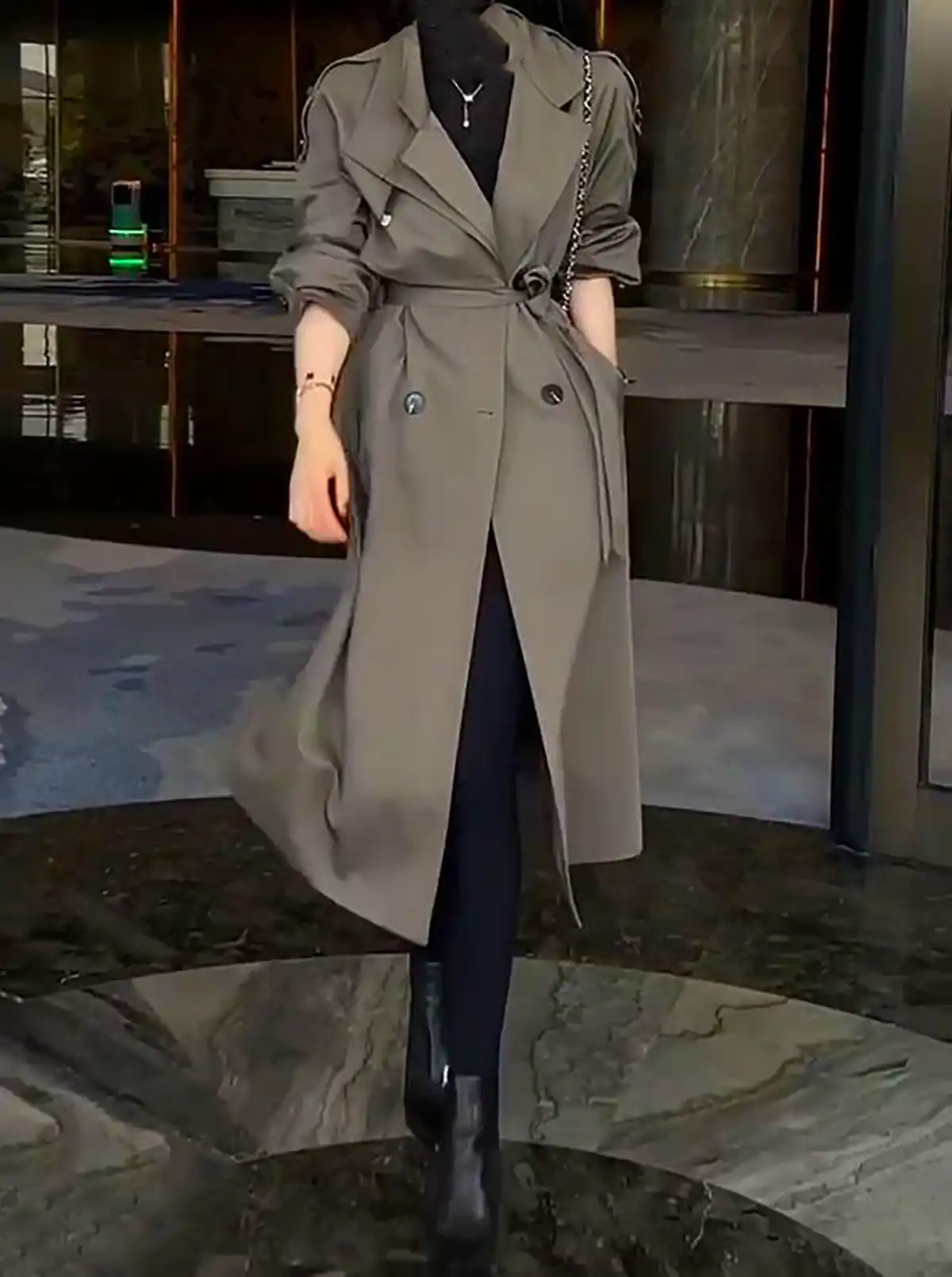 بارونی بلند آستر دار