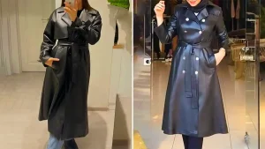 بارونی چرم شیک و ترند
