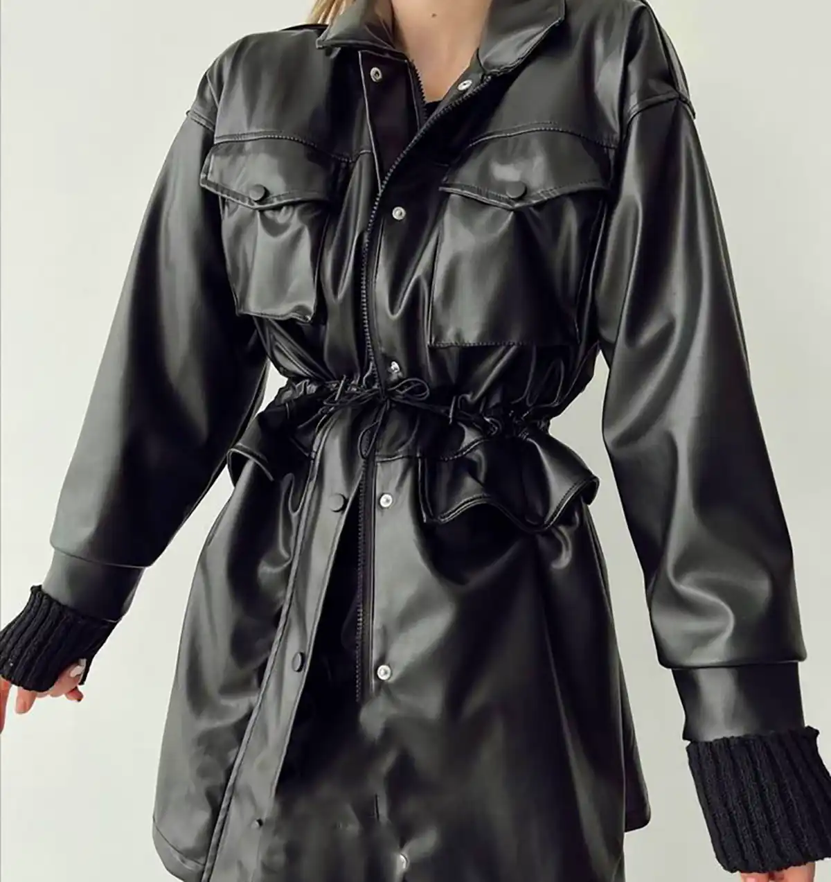 بارونی چرم شیک و ترند