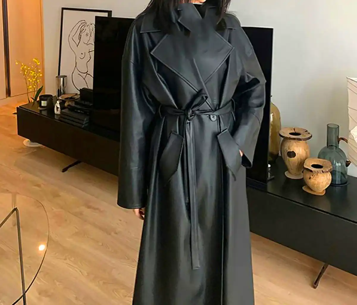 بارونی چرم شیک و ترند