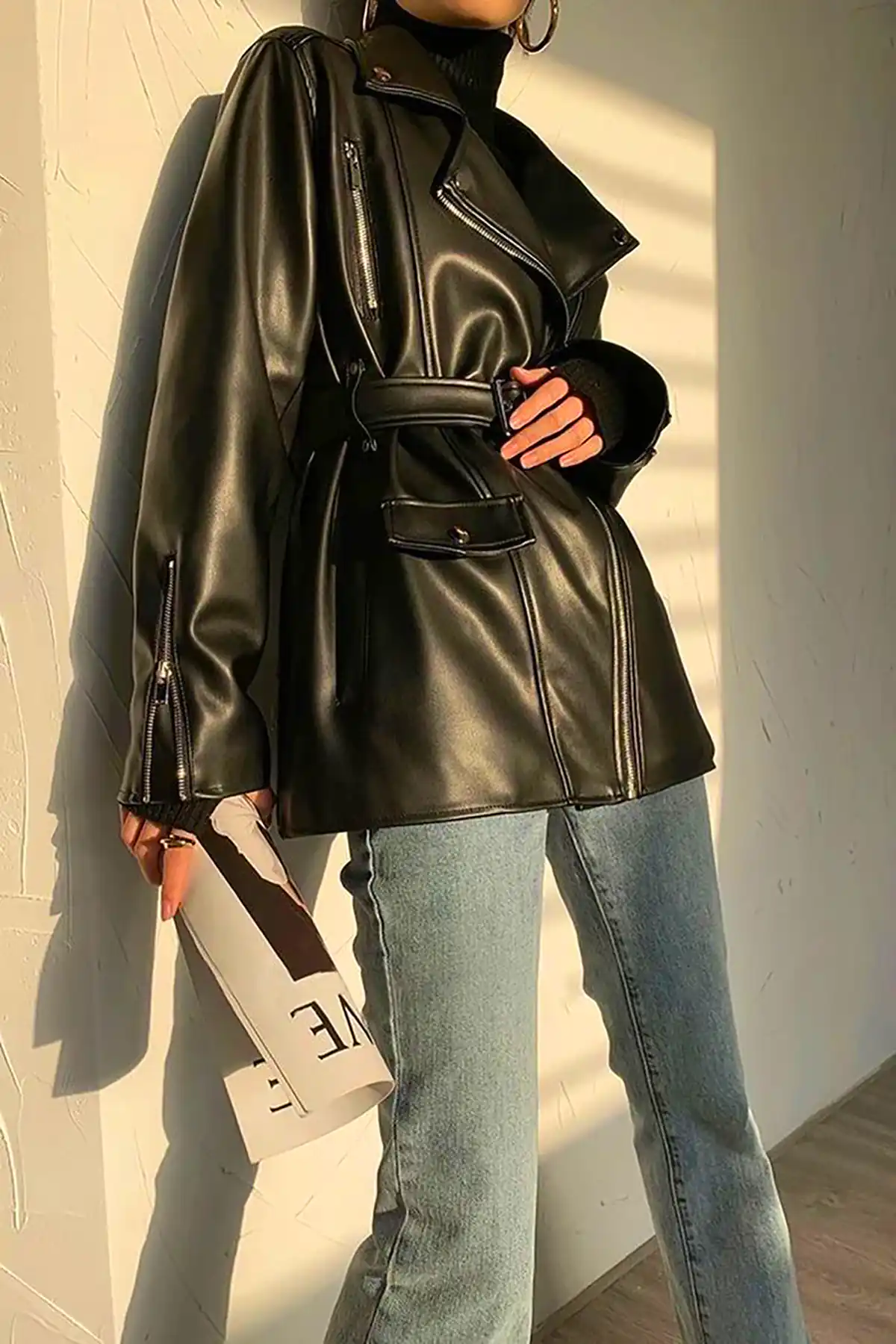 بارونی چرم شیک و ترند