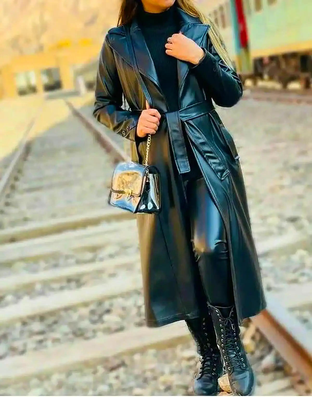 بارونی چرم شیک و ترند