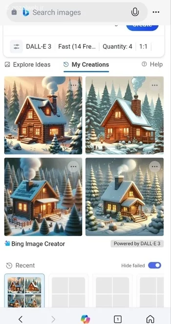 اپلیکشن هوش مصنوعی بینگ برای ساخت عکس