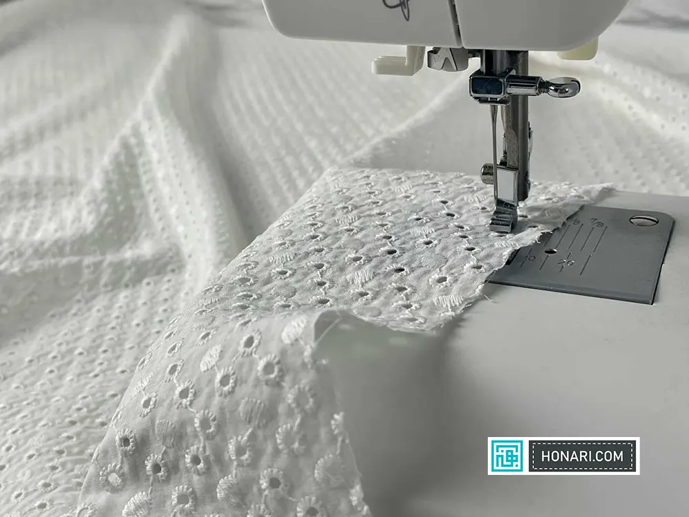 برودری دوزی با چرخ خیاطی