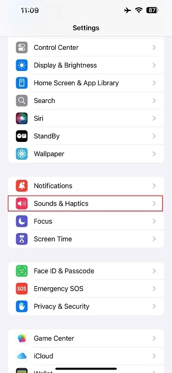 تنظیم صدای آلارم آیفون از طریق تنظیمات