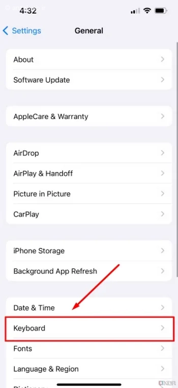 Keyboard تغییر زبان اپل واچ به فارسی