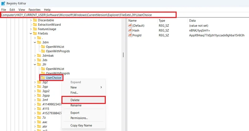 رفع باز شدن همه برنامه و فایل ها با یک برنامه، با تغییر تنظیمات رجیستری