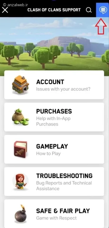 مشکل لاگین کلش اف کلنز