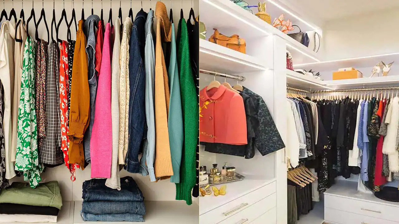 چیدمان کمد لباس + زیباترین حرفه ای ترین چیدمان کمد لباس به سبک طراحان