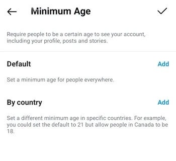 رفع فیلتر سن در اینستاگرام