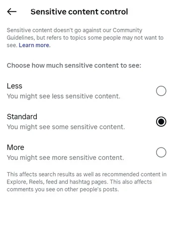 رفع فیلتر سن در اینستاگرام