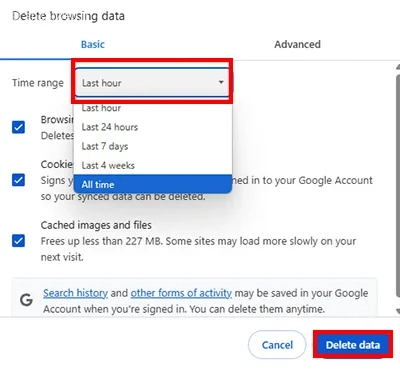 پاک کردن کوکی‌ها و کش مرورگر برای رفع ارور SSL Connect error 5 دانلود منیجر