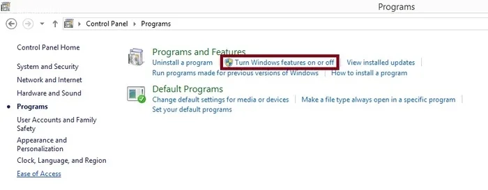 فعال کردن .NET Framework 3.5