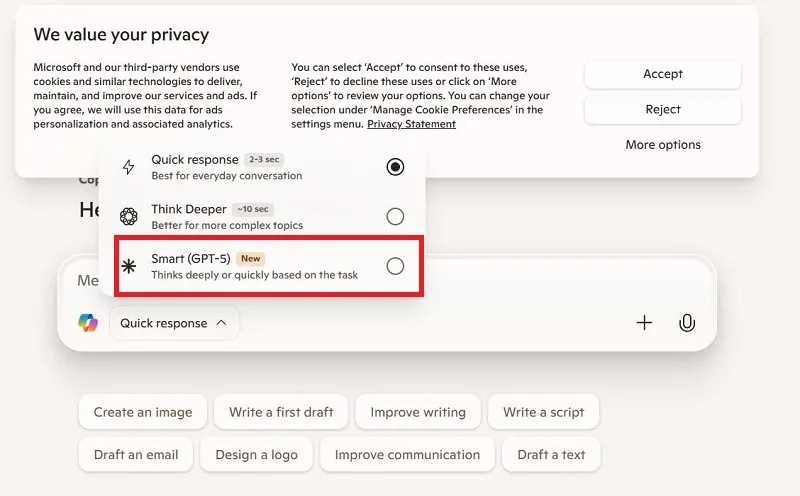 دسترسی به ChatGPT 5 با Microsoft Copilot