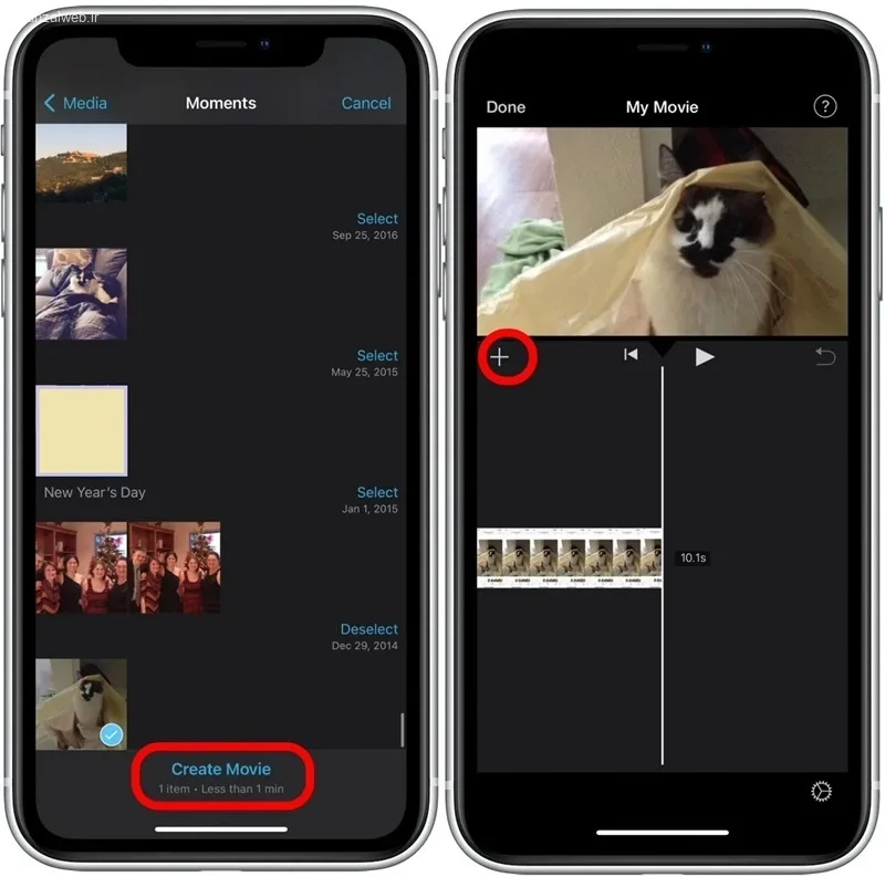 اضافه کردن آهنگ به ویدیو با اپلیکیشن