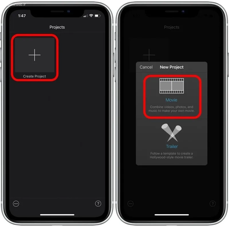 اضافه کردن آهنگ به ویدیو آیفون با imovie