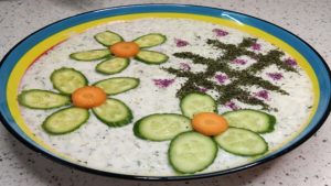 طرز تهیه ماست خیار/ ماست خیار مجلسی/ ماست خیار