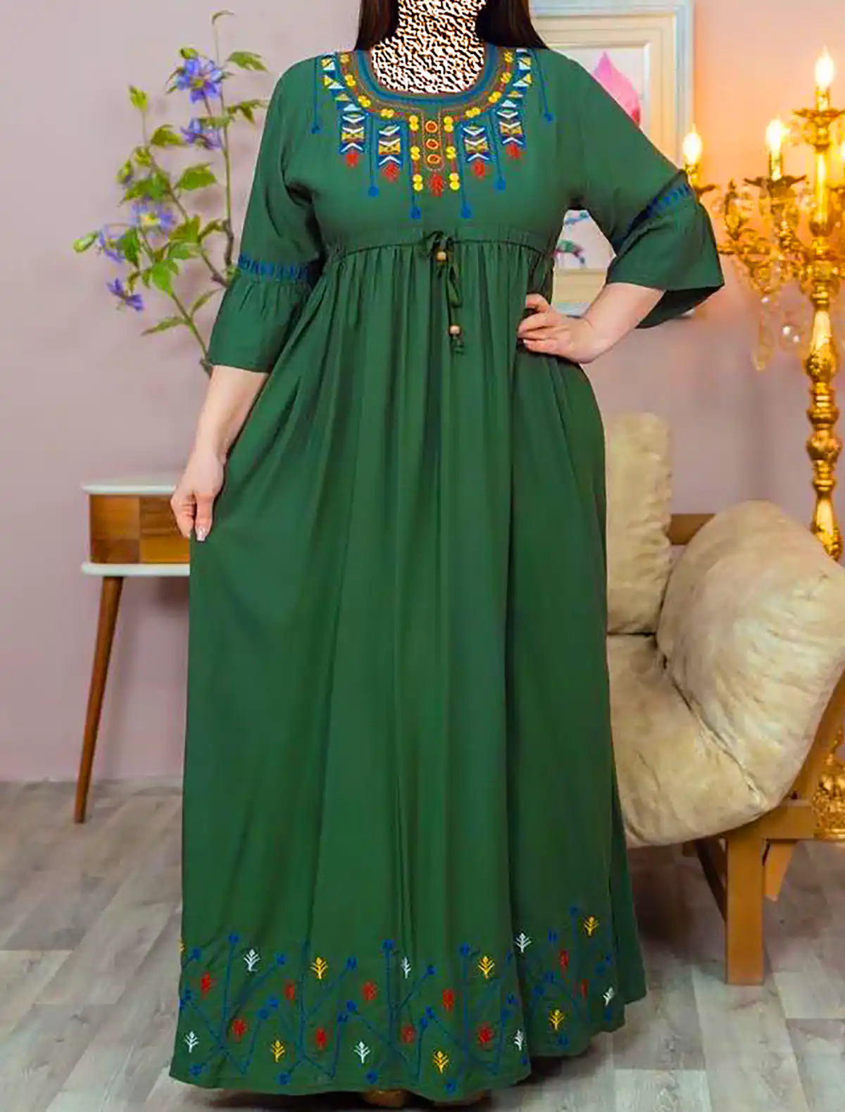 پیراهن جلو بسته زیبا زنانه